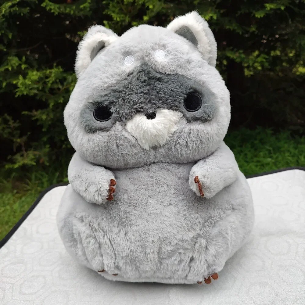 Fluff Nest Puff Pals Ricky the Raccoon 14” Plush RARE DISCONTINUED